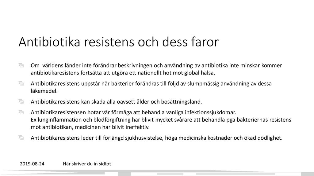 Antibiotika Ppt Ladda Ner